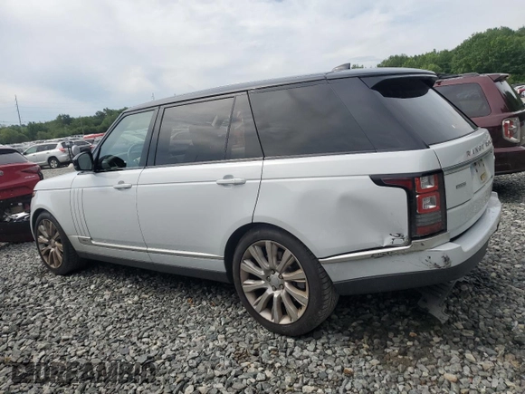2017 Land Rover Range Rover z VIN SALGS5FE5HA350506, wystawiony jako Copart lot #62845195 z przebiegiem 46 739 mil mil oraz Szkoda całkowita • Salvage title. Historia ofert i sprzedaży dostępna na DreamBid. Obrazek 2.