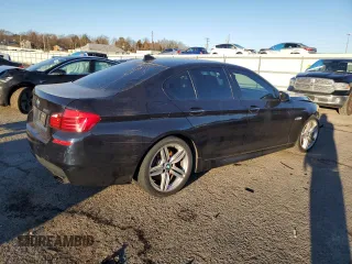 2013 BMW 5 Series 550i with VIN WBAFR9C5XDD226635, listed as a Copart auction lot 43768455 with 72,317 mi miles and Salvage Title. Bid and sale history available at DreamBid. Image 3.
