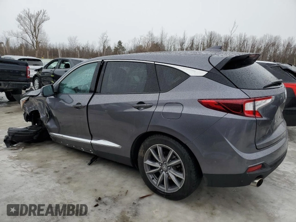 2021 Acura RDX w/Technology Package with VIN 5J8TC2H58ML035231, listed as a Copart auction lot 46176055 with 70,161 mi miles and Salvage Title. Bid and sale history available at carsss.com. Image 2.