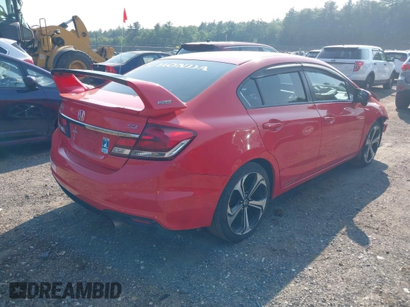 2014 Honda Civic Si with VIN 2HGFB6E55EH705800, listed as a IAAI auction lot 42470494 with 129,067 mi miles and . Bid and sale history available at DreamBid. Image 4.