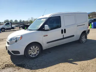 2019 Ram ProMaster City Cargo Tradesman SLT with VIN ZFBHRFBB1K6M43920, listed as a Copart auction lot 47799694 with 97,659 mi miles and Salvage Title. Bid and sale history available at carsss.com. Image 1.