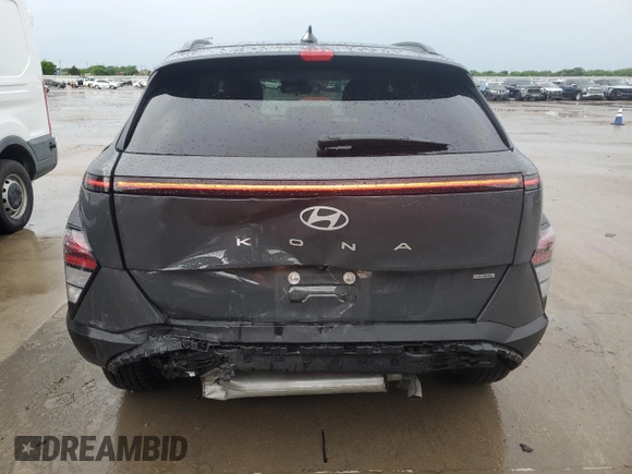 2025 Hyundai Kona SEL with VIN KM8HBCAB5SU215444, listed as a Copart auction lot 54619815 with 13,095 mi miles and Clean Title. Bid and sale history available at carsss.com. Image 6.