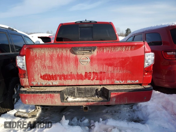2024 Nissan Titan Pro-4X with VIN 1N6AA1ED6RN101155, listed as a Copart auction lot 41508525 with 16,622 mi miles and Salvage title. Bid and sale history available at DreamBid. Image 6.