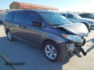 2016 Toyota Sienna L with VIN 5TDZK3DC4GS726572, listed as a IAAI auction lot 41486036 with 138,162 mi miles and . Bid and sale history available at DreamBid. Image 1.