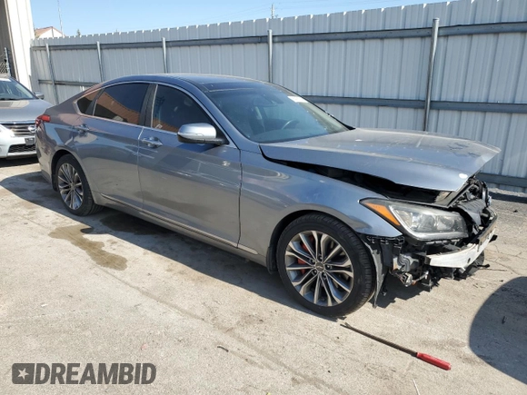2015 Hyundai Genesis 3.8L with VIN KMHGN4JEXFU083886, listed as a Copart auction lot 55992724 with 156,303 mi miles and Salvage Title. Bid and sale history available at carsss.com. Image 4.