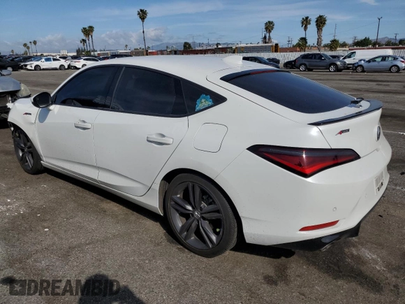 2024 Acura Integra Technology with VIN 19UDE4G76RA005175, listed as a Copart auction lot 50768825 with 14,976 mi miles and Salvage Title. Bid and sale history available at DreamBid. Image 2.