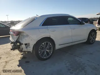 2021 Audi Q8 Prestige with VIN WA1FVAF17MD006212, listed as a Copart auction lot 46229225 with 57,061 mi miles and Salvage Title. Bid and sale history available at carsss.com. Image 3.