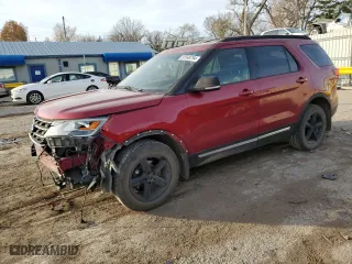 2017 Ford Explorer XLT with VIN 1FM5K8D8XHGA18633, listed as a Copart auction lot 81548794 with 148,329 mi miles and Salvage Title. Bid and sale history available at carsss.com. Image 1.