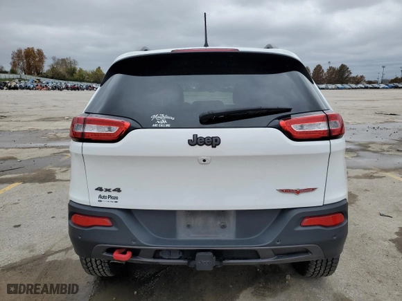 2018 Jeep Cherokee Trailhawk with VIN 1C4PJMBBXJD581700, listed as a Copart auction lot 80887084 with 101,109 mi miles and Salvage Title. Bid and sale history available at carsss.com. Image 6.