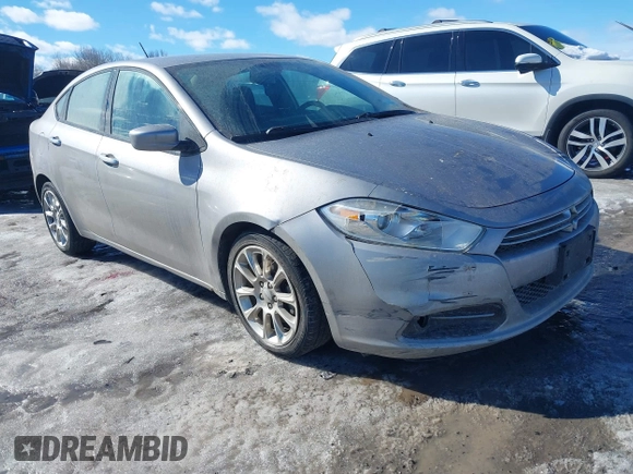 2016 Dodge Dart SXT Sport with VIN 1C3CDFFA9GD822162, listed as a IAAI auction lot 41662625 with 142,571 mi miles. Bid and sale history available at carsss.com. Image 1.