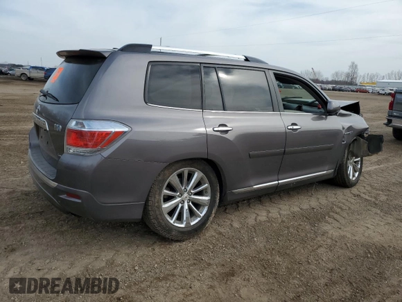 2012 Toyota Highlander Hybrid Limited with VIN JTEDC3EH8C2004097, listed as a Copart auction lot 48952495 with 0 mi miles and Clean Title. Bid and sale history available at carsss.com. Image 3.