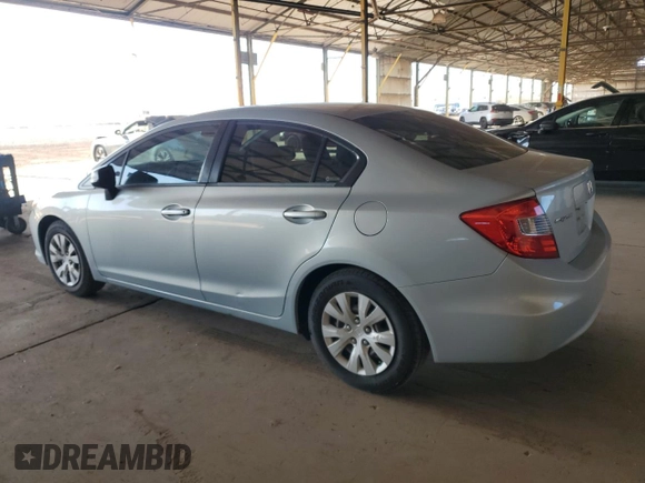2012 Honda Civic LX с VIN 19XFB2F53CE055606, выставлен на аукционе Copart как лот 57306205 с пробегом 163 480 миль миль и Чистый • Clean title. История ставок и продаж доступна на DreamBid. Изображение 2.