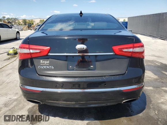 2014 Kia Cadenza Limited with VIN KNALN4D74E5129671, listed as a Copart auction lot 52555945 with 201,705 mi miles and Salvage Title. Bid and sale history available at carsss.com. Image 6.
