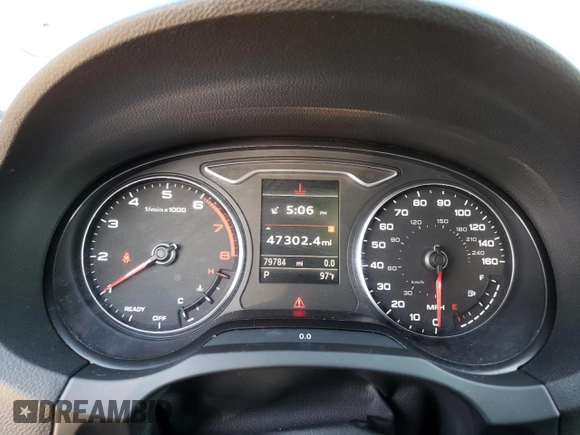 2016 Audi A3 2.0T Premium with VIN WAUB8GFF7G1096362, listed as a Copart auction lot 66158123 with 79,784 mi miles. Bid and sale history available at carsss.com. Image 9.