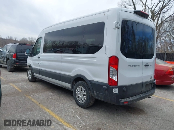 2024 Ford Transit Passenger XL with VIN 1FBAX2C86RKA52252, listed as a IAAI auction lot 41842053 with 12,932 mi miles. Bid and sale history available at carsss.com. Image 3.