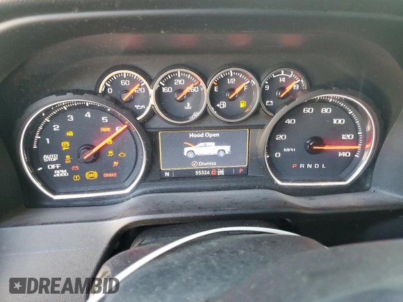 2020 Chevrolet Silverado 1500 LT with VIN 1GCRYDED1LZ201215, listed as a Copart auction lot 85584404 with 55,326 mi miles and Salvage Title. Bid and sale history available at carsss.com. Image 9.
