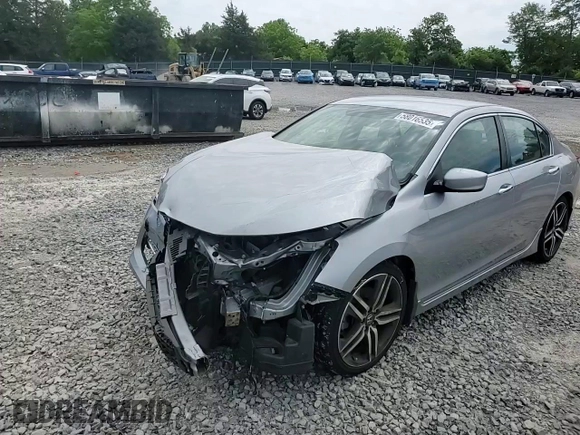 2016 Honda Accord Sport with VIN 1HGCR2F5XGA065526, listed as a Copart auction lot 58016535 with 79,328 mi miles and Salvage title. Bid and sale history available at DreamBid. Image 14.