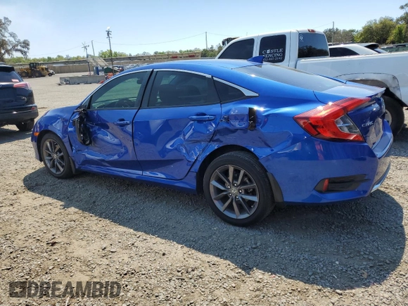 2021 Honda Civic Sedan EX with VIN 19XFC1F33ME010382, listed as a Copart auction lot 48657995 with 33,102 mi miles and Salvage Title. Bid and sale history available at carsss.com. Image 2.