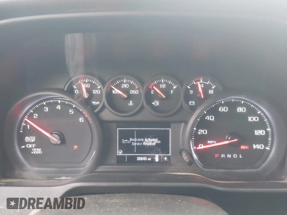 2022 Chevrolet Silverado 1500 Custom with VIN 1GCPABEK1NZ531213, listed as a IAAI auction lot 41533378 with 39,940 mi miles and . Bid and sale history available at DreamBid. Image 7.