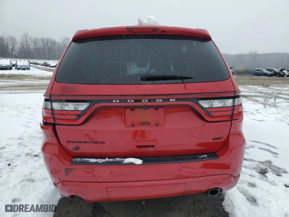 2019 Dodge Durango GT Plus with VIN 1C4RDJDG1KC560703, listed as a Copart auction lot 84489844 with 0 mi miles and Non Repairable. Bid and sale history available at carsss.com. Image 6.