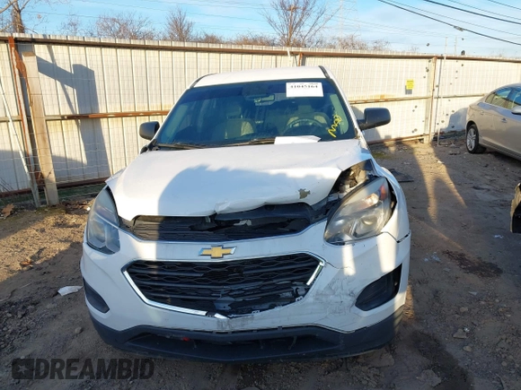 2016 Chevrolet Equinox LS with VIN 2GNALBEK7G6350624, listed as a IAAI auction lot 41045164 with 117,493 mi miles. Bid and sale history available at carsss.com. Image 12.