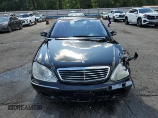 2002 Mercedes-Benz S 500 with VIN WDBNG75J92A289239, listed as a Copart auction lot 59052135 with Not provided miles and Salvage title. Bid and sale history available at DreamBid. Image 5.
