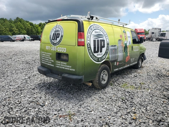 2016 Chevrolet Express Cargo with VIN 1GCWGAFFXG1289982, listed as a Copart auction lot 60210755 with Not provided miles and Salvage title. Bid and sale history available at DreamBid. Image 3.