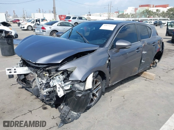 2015 Lexus CT 200h Hybrid with VIN JTHKD5BH0F2215015, listed as a IAAI auction lot 41824227 with 1 mi miles. Bid and sale history available at carsss.com. Image 19.