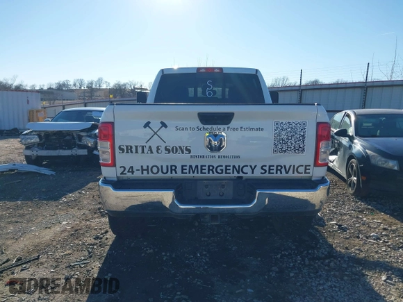 2022 Ram 2500 Tradesman with VIN 3C6UR5CJ5NG356107, listed as a IAAI auction lot 41386614 with 1 mi miles. Bid and sale history available at carsss.com. Image 16.