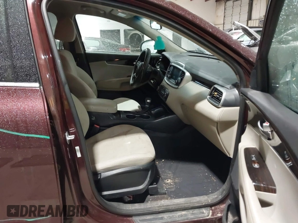 2019 Kia Sorento L with VIN 5XYPG4A34KG548624, listed as a IAAI auction lot 42020831 with 124,226 mi miles. Bid and sale history available at carsss.com. Image 5.