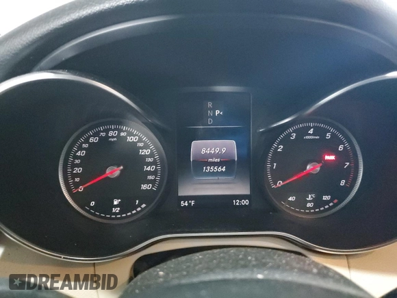 2017 Mercedes-Benz C 300 with VIN 55SWF4KB2HU231119, listed as a Copart auction lot 50199945 with 135,564 mi miles and Clean Title. Bid and sale history available at carsss.com. Image 9.