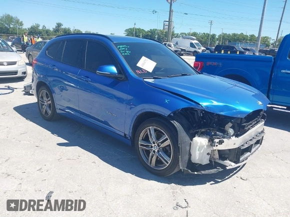 2017 BMW X1 sDrive28i with VIN WBXHU7C31H5H33281, listed as a IAAI auction lot 41814792 with 55,756 mi miles. Bid and sale history available at carsss.com. Image 1.