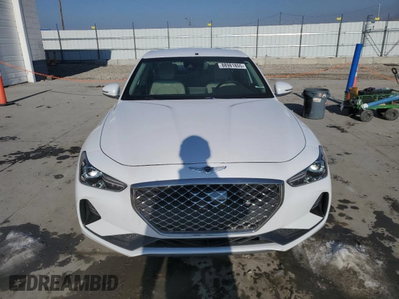 2019 Genesis G70 2.0T Sport with VIN KMTG24LA5KU027258, listed as a Copart auction lot 88981855 with 41,826 mi miles and Salvage Title. Bid and sale history available at carsss.com. Image 5.