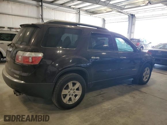 2008 GMC Acadia SLE1 with VIN 1GKEV13718J142115, listed as a Copart auction lot 51231695 with Not Provided miles and Salvage Title. Bid and sale history available at carsss.com. Image 3.