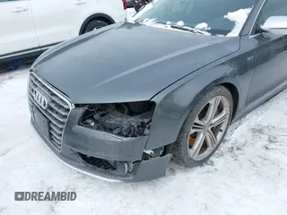 2014 Audi S8 with VIN WAUD2AFD8EN011752, listed as a IAAI auction lot 41556173 with 115,648 mi miles. Bid and sale history available at carsss.com. Image 6.