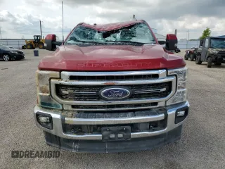 2022 Ford F-250 XL with VIN 1FT7W2B63NED86675, listed as a Copart auction lot 58701495 with 6,165 mi miles and Salvage title. Bid and sale history available at DreamBid. Image 5.