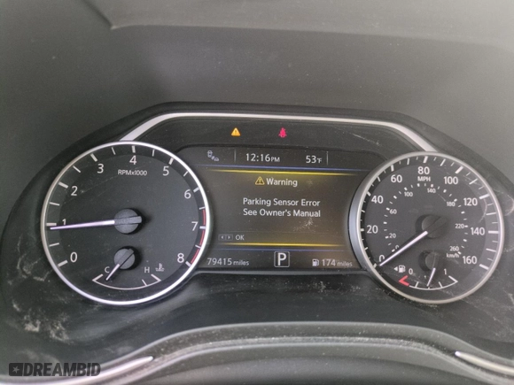 2018 Nissan Maxima SL with VIN 1N4AA6AP5JC389479, listed as a Copart auction lot 48080395 with 79,415 mi miles and Salvage Title. Bid and sale history available at carsss.com. Image 9.