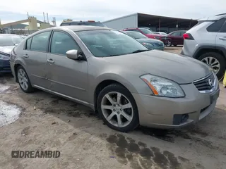 2007 Nissan Maxima SL with VIN 1N4BA41EX7C825839, listed as a IAAI auction lot 41555459 with 202,555 mi miles and . Bid and sale history available at DreamBid. Image 1.