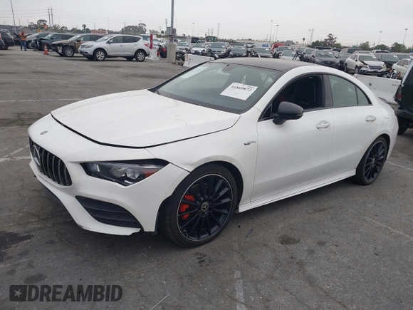 2022 Mercedes-Benz CLA with VIN W1K5J4GB8NN313749, listed as a IAAI auction lot 41869872 with 46,684 mi miles. Bid and sale history available at carsss.com. Image 17.