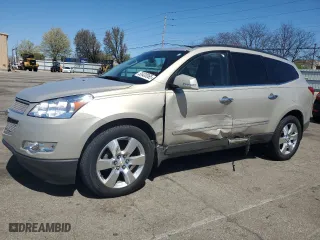 2012 Chevrolet Traverse LTZ with VIN 1GNKVLED6CJ153270, listed as a Copart auction lot 53430065 with 144,076 mi miles and Salvage Title. Bid and sale history available at carsss.com. Image 1.