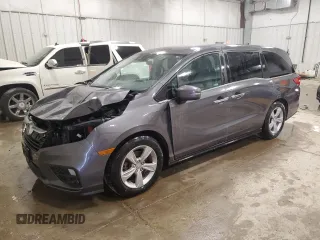 2020 Honda Odyssey EX z VIN 5FNRL6H53LB056439, wystawiony jako Copart lot #58753585 z przebiegiem 145 109 mil mil oraz Szkoda całkowita • Salvage title. Historia ofert i sprzedaży dostępna na DreamBid. Obrazek 1.
