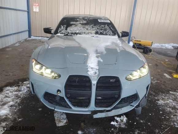 2023 BMW M3 Competition xDrive with VIN WBS43AY04PFN47162, listed as a Copart auction lot 89130455 with 7,434 mi miles and Salvage Title. Bid and sale history available at carsss.com. Image 5.
