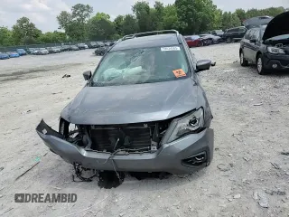 2018 Nissan Pathfinder Platinum with VIN 5N1DR2MM5JC642113, listed as a Copart auction lot 59634565 with 92,274 mi miles and Salvage title. Bid and sale history available at DreamBid. Image 15.