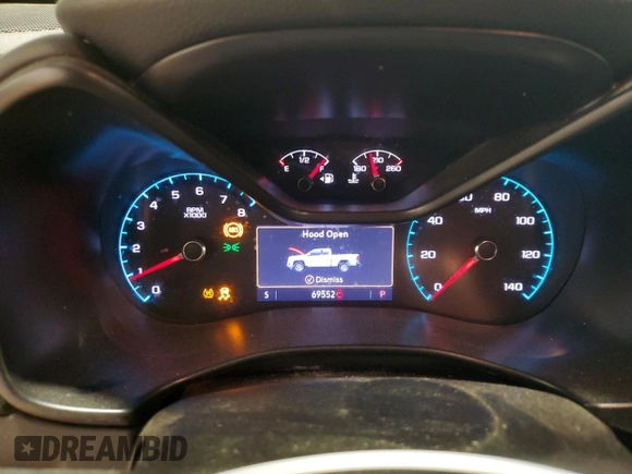 2020 Chevrolet Colorado 2WD LT with VIN 1GCHSCEA1L1182399, listed as a Copart auction lot 52182045 with 69,552 mi miles and Clean Title. Bid and sale history available at DreamBid. Image 9.