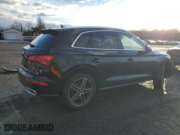2018 Audi SQ5 Premium Plus with VIN WA1A4AFYXJ2225280, listed as a Copart auction lot 37912424 with 45,239 mi miles and . Bid and sale history available at DreamBid. Image 3.