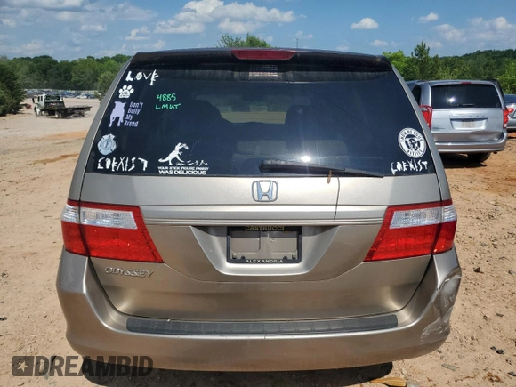 2007 Honda Odyssey LX with VIN 5FNRL38287B080407, listed as a Copart auction lot 57436115 with 238,333 mi miles and Salvage title. Bid and sale history available at DreamBid. Image 6.