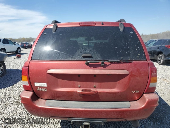 2002 Jeep Grand Cherokee Limited with VIN 1J4GX58N52C216106, listed as a Copart auction lot 50381665 with 280,774 mi miles and Salvage Title. Bid and sale history available at DreamBid. Image 6.