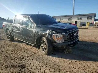 2023 Ford F-150 XL with VIN 1FTFW1E87PKE76757, listed as a Copart auction lot 87314154 with 10,280 mi miles and Salvage Title. Bid and sale history available at carsss.com. Image 10.