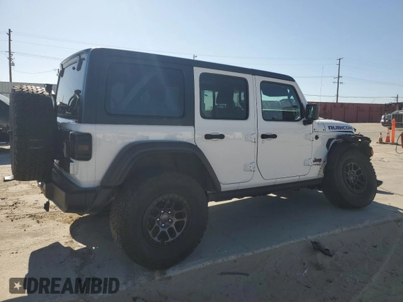 2021 Jeep Wrangler Unlimited Rubicon с VIN 1C4JJXFG4MW838808, выставлен на аукционе Copart как лот 57684355 с пробегом 45 240 миль миль и Списание • Salvage title. История ставок и продаж доступна на DreamBid. Изображение 3.