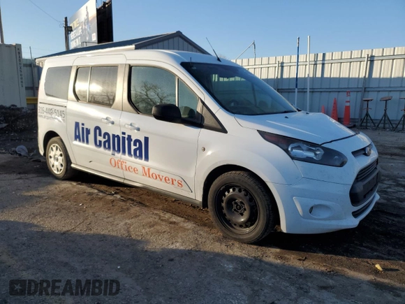 2015 Ford Transit Connect XLT with VIN NM0GS9F74F1224602, listed as a Copart auction lot 42692325 with 107,408 mi miles and Salvage title. Bid and sale history available at DreamBid. Image 4.